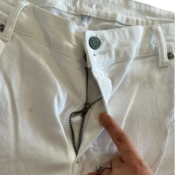 Kut from the Kloth White Lucy High Waist Wide Leg Jeans 18W - Picture 6 of 6